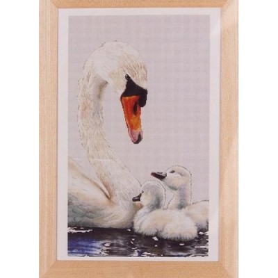 Набор для вышивки крестом Thea Gouverneur 606A Swans and Signets (Aida) Набор для вышивки крестом Thea Gouverneur 606A Swans and Signets (Aida)