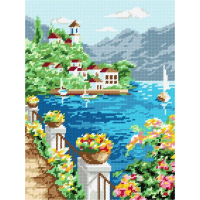 Набір для вишивання на канві з малюнком Quick Tapestry / Brvsk TL-62 Корфу