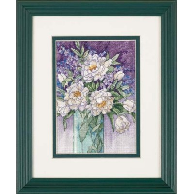 Набір для вишивання DIMENSIONS 65074 Білі півонії / White Peonies Набір для вишивання DIMENSIONS 65074 Білі півонії / White Peonies