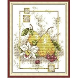 Набор для вышивания крестиком с печатной схемой на ткани Joy Sunday J672 Груша Набор для вышивания крестиком с печатной схемой на ткани Joy Sunday J672 Груша