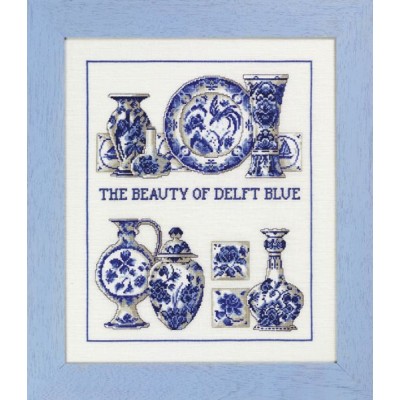 Набор для вышивания Permin 70-3441 Delft blue / Голубой сервиз Набор для вышивания Permin 70-3441 Delft blue / Голубой сервиз