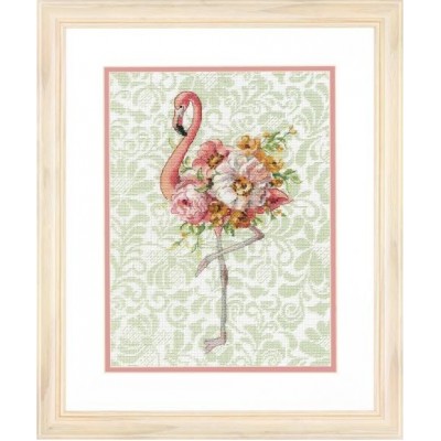 Набор для вышивания крестом Dimensions 70-35409 Фламинго в цветах / Floral Flamingo Набор для вышивания крестом Dimensions 70-35409 Фламинго в цветах / Floral Flamingo