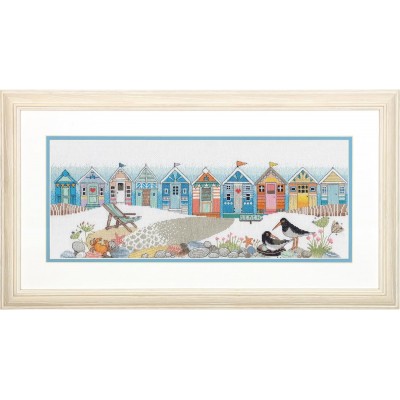 Набор для вышивания крестиком DIMENSIONS 70-35446 Beach Huts // Пляжные домики Набор для вышивания крестиком DIMENSIONS 70-35446 Beach Huts // Пляжные домики