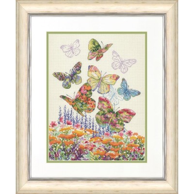 Набор для вышивания крестиком DIMENSIONS 70-35448 Floral Butterfly // Цветочные бабочки Набор для вышивания крестиком DIMENSIONS 70-35448 Floral Butterfly // Цветочные бабочки