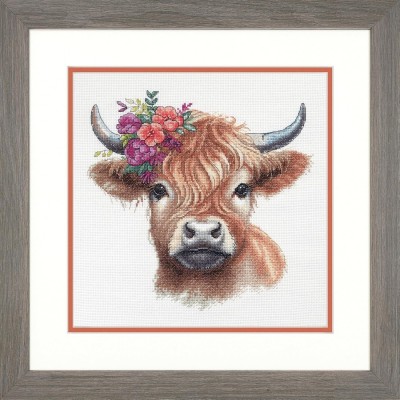 Набор для вышивания крестиком DIMENSIONS 70-35449 Highland Cow // Высокогорная корова