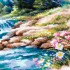 Набор для вышивания крестом MAGIC NEEDLE 70-43 Жизнь течет Набор для вышивания крестом MAGIC NEEDLE 70-43 Жизнь течет