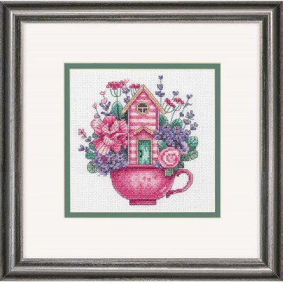 Набор для вышивания крестиком DIMENSIONS 70-65232 Teacup House // Чайный дом