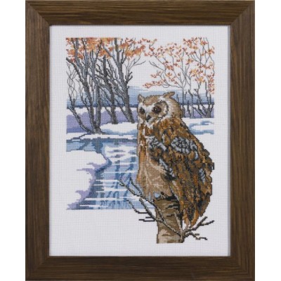 Набор для вышивания PERMIN 70-9317 Сова // Horned owl Набор для вышивания PERMIN 70-9317 Сова // Horned owl