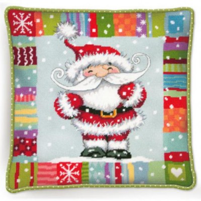 Набор для вышивания подушки гобеленовым швом DIMENSIONS 71-09157 Patterned Santa // Санта с узором Набор для вышивания подушки гобеленовым швом DIMENSIONS 71-09157 Patterned Santa // Санта с узором