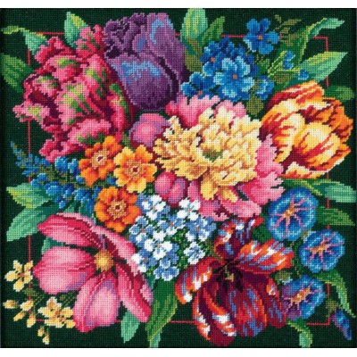 Набор для вышивания подушки гобеленовым швом DIMENSIONS 72-120011 Floral Splendor // Цветочный блеск Набор для вышивания подушки гобеленовым швом DIMENSIONS 72-120011 Floral Splendor // Цветочный блеск