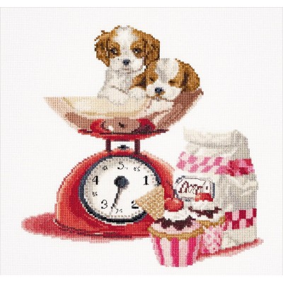 Набор для вышивки крестом Thea Gouverneur 741A Baking Puppy (AIDA) Набор для вышивки крестом Thea Gouverneur 741A Baking Puppy (AIDA)
