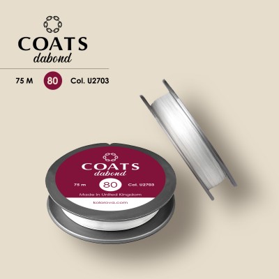 Нитка для бісеру COATS Dabond 80 U2703 75 м Нитка для бісеру COATS Dabond 80 U2703 75 м