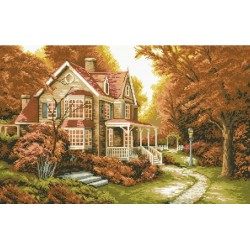  Набор для вышивания крестиком Classic Design 8329 Осенний коттедж