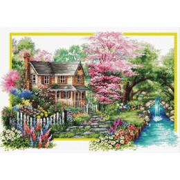 Набор для вышивания крестиком Classic Design 8331 Весенний домик Набор для вышивания крестиком Classic Design 8331 Весенний домик