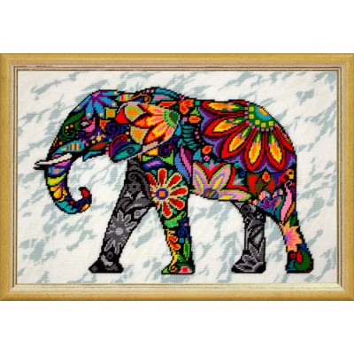 Набор для вышивания на канве с рисунком Quick Tapestry / Brvsk TS-86 Слон Набор для вышивания на канве с рисунком Quick Tapestry / Brvsk TS-86 Слон