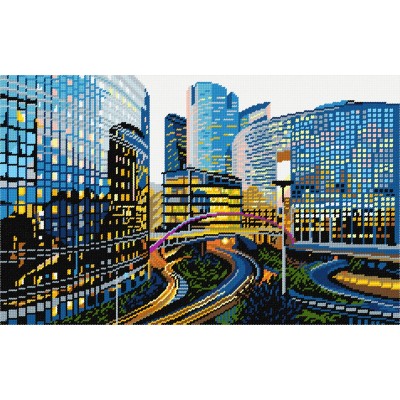 Набор для вышивания на канве с рисунком Quick Tapestry / Brvsk TS-88 Тайбэй Набор для вышивания на канве с рисунком Quick Tapestry / Brvsk TS-88 Тайбэй