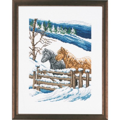 Набор для вышивания PERMIN 92-5410 Зима // Winter Набор для вышивания PERMIN 92-5410 Зима // Winter