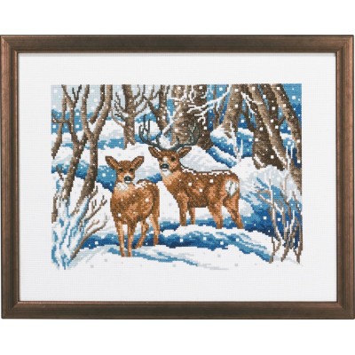 Набор для вышивания PERMIN 92-5411 Зимний лес // Winter forrest Набор для вышивания PERMIN 92-5411 Зимний лес // Winter forrest