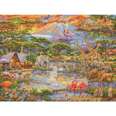 Набор для вышивания крестом LETISTITCH L9941 Wild Africa Набор для вышивания крестом LETISTITCH L9941 Wild Africa