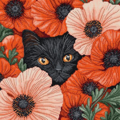 Набор для вышивания крестом LETISTITCH L9949 Poppy Eyes Набор для вышивания крестом LETISTITCH L9949 Poppy Eyes