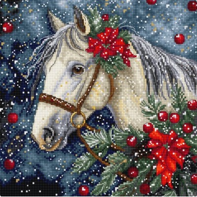 Набор для вышивания крестом LETISTITCH L9955 Winter Horse Набор для вышивания крестом LETISTITCH L9955 Winter Horse