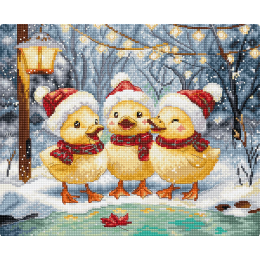 Набор для вышивания крестом LETISTITCH L9968 Holiday Ducklings