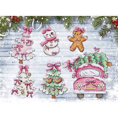 Набор для вышивки крестиком LETISTITCH L9969 Sweetmas Ornaments