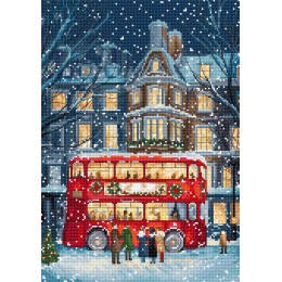 Набор для вышивания крестом LETISTITCH L9982 London Christmas Bus