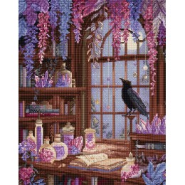 Набор для вышивания крестом LETISTITCH L9987 Raven’s Library