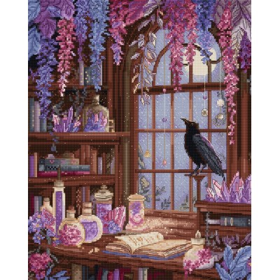 Набор для вышивания крестом LETISTITCH L9987 Raven’s Library