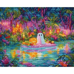Набор для вышивания крестом LETISTITCH L9989 Glow Ghost Cove