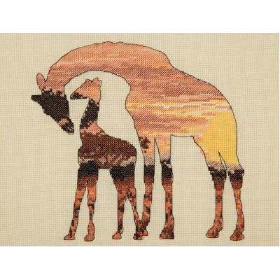 Giraffe Silhouette - Anchor MAIA - набор вышивки крестом Giraffe Silhouette - Anchor MAIA - набор вышивки крестом