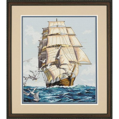 Набор для вышивания крестом Dimensions 03886 Clipper Ship Voyage / Морское путешествие Набор для вышивания крестом Dimensions 03886 Clipper Ship Voyage / Морское путешествие
