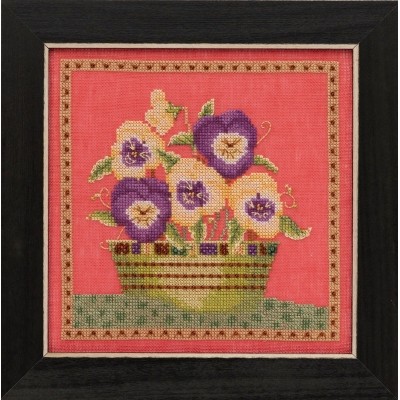 Набор для вышивания Mill Hill DM301911 Pansies / Анютины глазки Набор для вышивания Mill Hill DM301911 Pansies / Анютины глазки