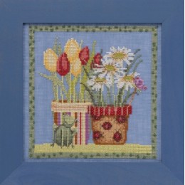 Набір для вишивання Mill Hill DM301912 Tulips & Daisies / Тюльпани і ромашки Набір для вишивання Mill Hill DM301912 Tulips & Daisies / Тюльпани і ромашки