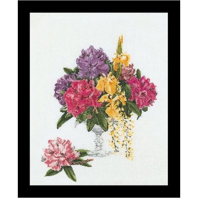 Набор для вышивки крестом Thea Gouverneur 1074 Rhododendron Набор для вышивки крестом Thea Gouverneur 1074 Rhododendron