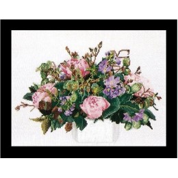Набір для вишивки хрестом Thea Gouverneur 1080 Peonies