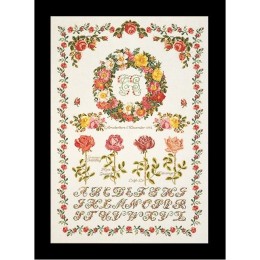 Набір для вишивання хрестиком Thea Gouverneur 2043 Rose Sampler Набір для вишивання хрестиком Thea Gouverneur 2043 Rose Sampler