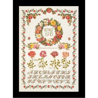 Набір для вишивання хрестиком Thea Gouverneur 2043 Rose Sampler Набір для вишивання хрестиком Thea Gouverneur 2043 Rose Sampler