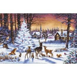 Набір для вишивання хрестиком - LETISTITCH - LETI 947 Christmas Wood / Різдвяний ліс Набір для вишивання хрестиком - LETISTITCH - LETI 947 Christmas Wood / Різдвяний ліс