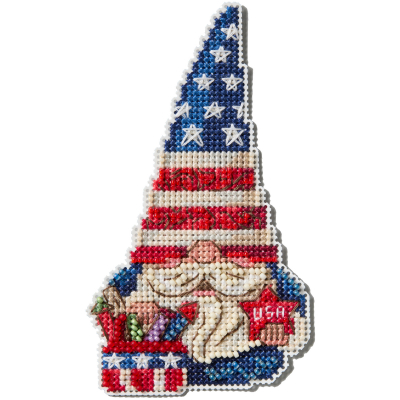 Набор для вышивания крестом Mill Hill JS202514 Patriotic Gnome