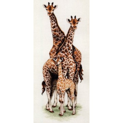 Набор для вышивания Anchor PCE740 Giraffe Family / Семья жирафов Набор для вышивания Anchor PCE740 Giraffe Family / Семья жирафов
