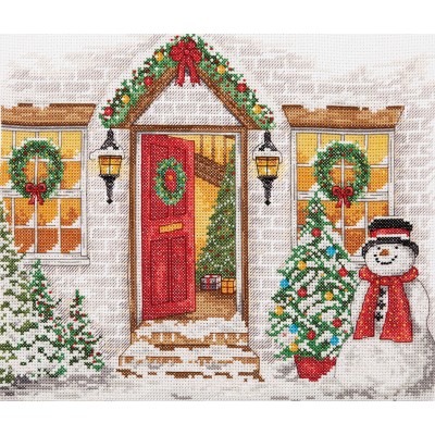 Набор для вышивания Anchor PCE968 Рождественский прием / Christmas Welcome Набор для вышивания Anchor PCE968 Рождественский прием / Christmas Welcome