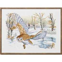 Набір для вишивання PERMIN 70-1304 Сипуха / Barn owl Набір для вишивання PERMIN 70-1304 Сипуха / Barn owl