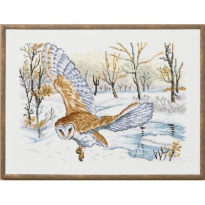 Набір для вишивання PERMIN 70-1304 Сипуха / Barn owl