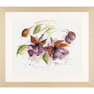 Набір для вишивання Lanarte PN-0008026 Fuchsia in watercolour Набір для вишивання Lanarte PN-0008026 Fuchsia in watercolour