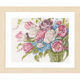 Набір для вишивання Lanarte PN-0158327 Pretty bouquet of flowers Набір для вишивання Lanarte PN-0158327 Pretty bouquet of flowers