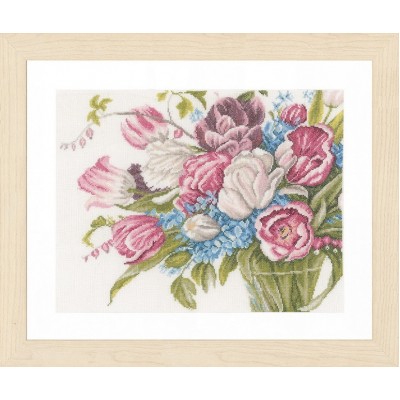 Набір для вишивання Lanarte PN-0158327 Pretty bouquet of flowers