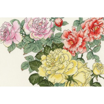 Набір для вишивання хрестиком Bothy Threads XBD13 Rose Blooms / Роза Цвіте Набір для вишивання хрестиком Bothy Threads XBD13 Rose Blooms / Роза Цвіте