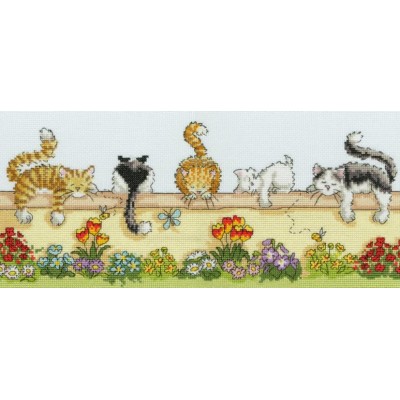 Набор для вышивания крестом Bothy Threads XGR1 Lazy Cats / Ленивые кошки Набор для вышивания крестом Bothy Threads XGR1 Lazy Cats / Ленивые кошки